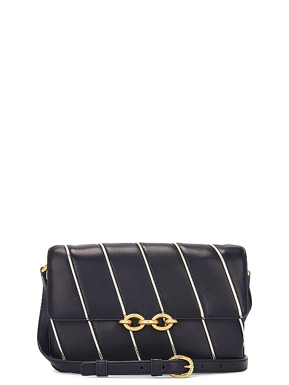 【SAINT LAURENT】LE MAILON SATCHEL BAG Yves Saint Laurent Le Maillon Leather Shoulder Bag