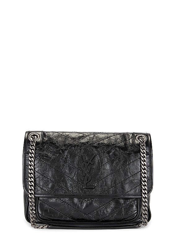 FWRD Renew Saint Laurent Medium Niki Chain Bag in Black | FWRD