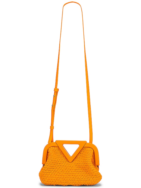 Bottega Veneta Small Point Top Handle Bag in Tangerine