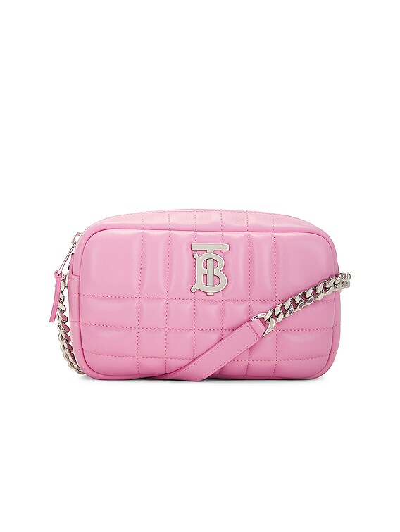 FWRD Renew Burberry Lola Monogram Camera Bag in Primrose Pink | FWRD