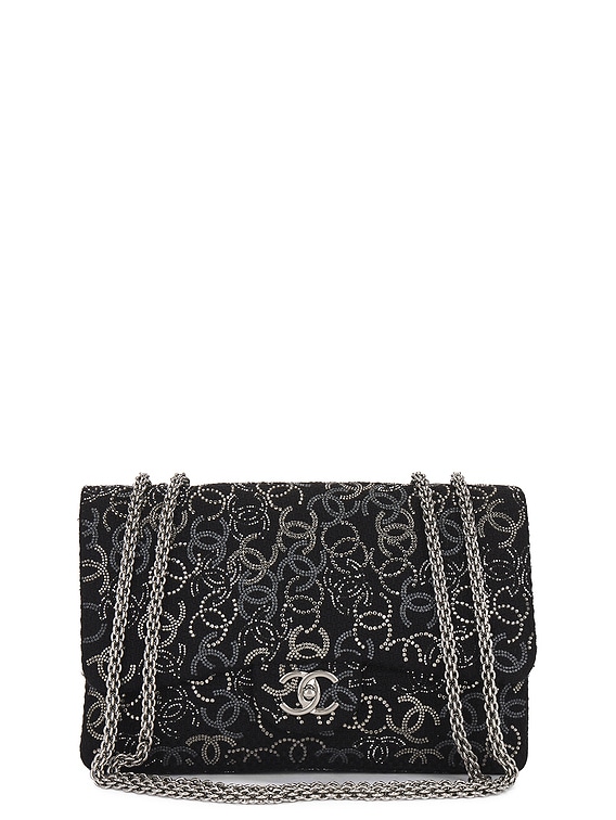 FWRD Renew Chanel Paris-Shanghai Pudong Strass Flap Bag in