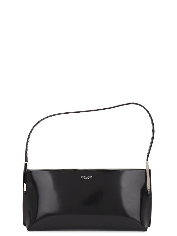 FWRD Renew Saint Laurent Small Suzanne Shoulder Bag in Nero | FWRD