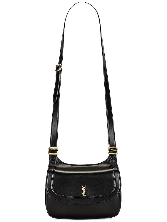 Saint Laurent Leather Medium Charlie Crossbody Bag in Black