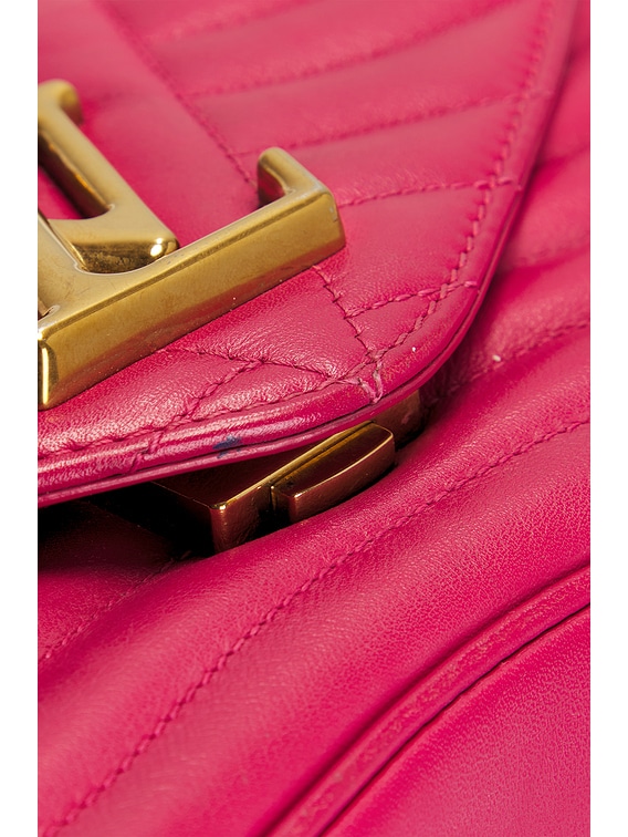 FWRD Renew Louis Vuitton New Wave Chain MM Shoulder Bag in Red | FWRD