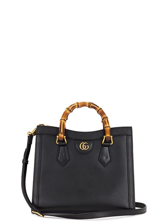 FWRD Renew Gucci Diana Handbag in Black | FWRD