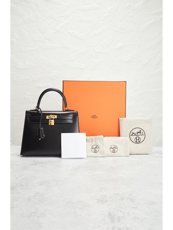 Hermes Box Kelly 25 Handbag