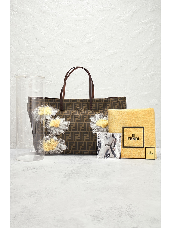 FWRD Renew Fendi Zucca Tote Bag in Brown | FWRD