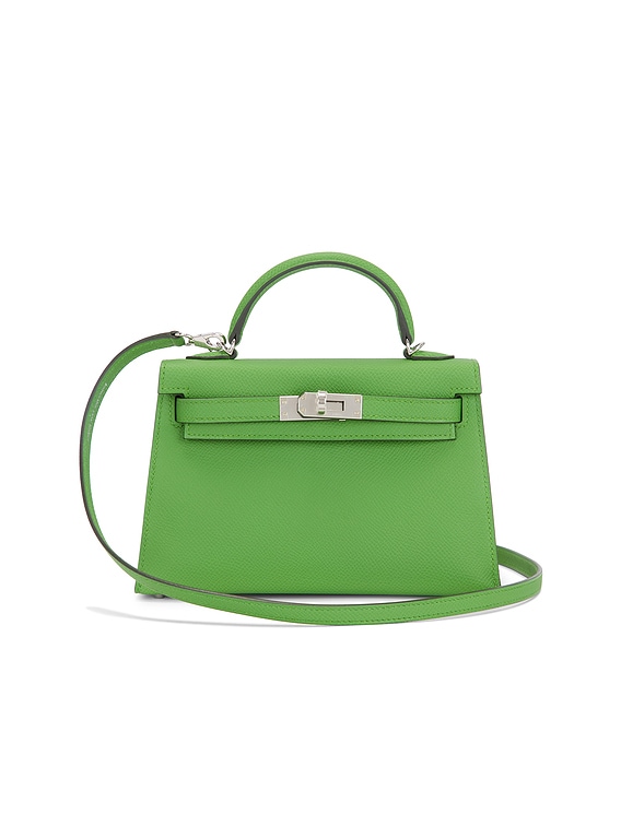 FWRD Renew Hermes Epsom Kelly 20 Handbag in Vert Yucca | FWRD