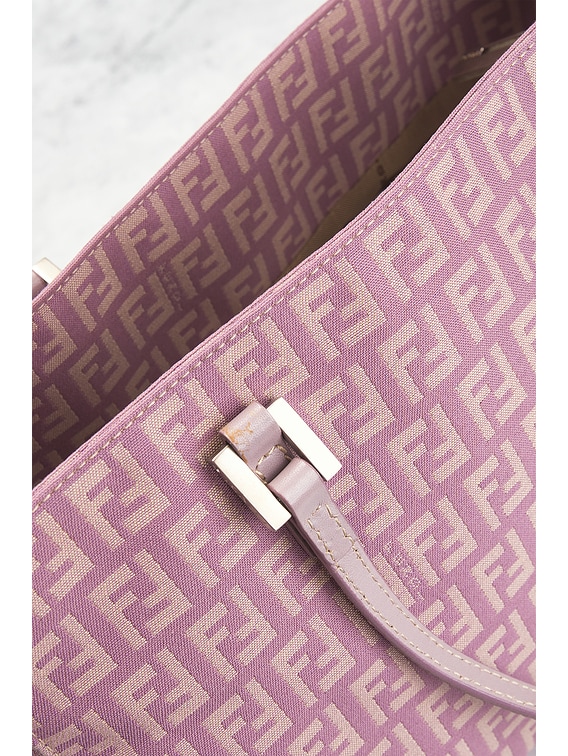 FWRD Renew Fendi Zucchino Tote Bag in Pink | FWRD
