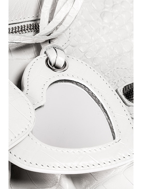 FWRD Renew Balenciaga Medium Le Cagole Shoulder Bag in White | FWRD