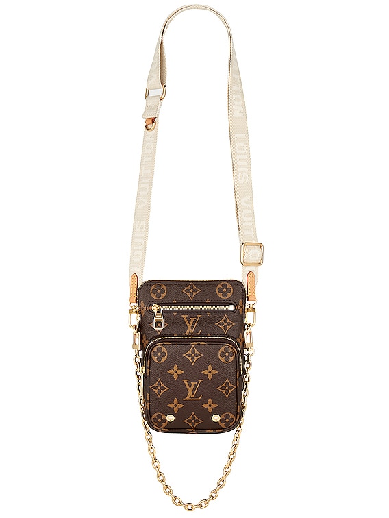 Louis Vuitton Utility Side Bag Monogram Brown in Canvas with