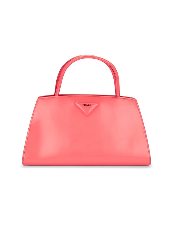 FWRD Renew Prada Spazzolato Architectural Line Horizontal Handbag