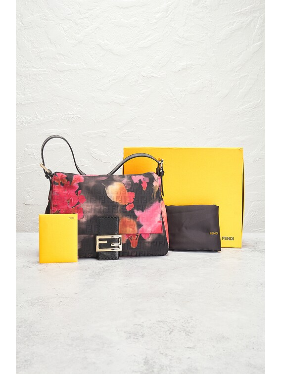 FWRD Renew Fendi Zucchino Floral Shoulder Bag in Multi | FWRD