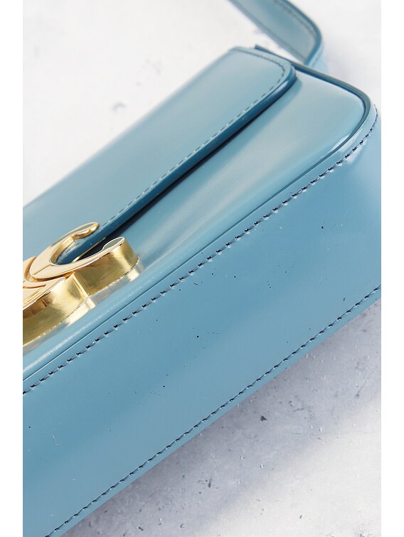 FWRD Renew Celine Triomphe Shoulder Bag in Blue | FWRD FWRD Renew Celine Triomphe Shoulder Bag in Blue | FWRD