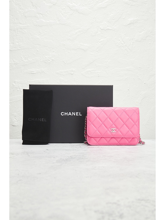 シャネル 22B チェーンウォレット カラーストーン ピンク FWRD Renew CHANEL チェーンウォレット - Pink | FWRD
