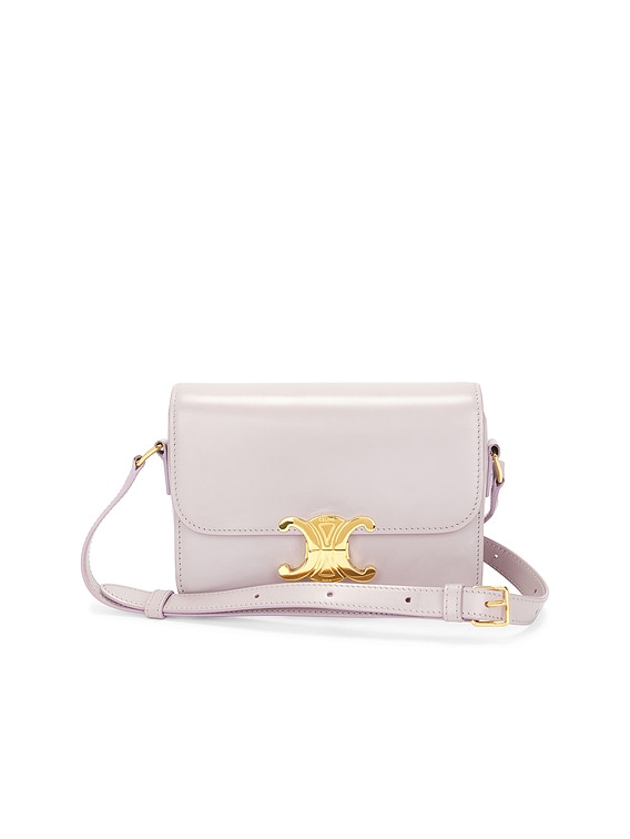 FWRD Renew Celine Teen Triomphe Shoulder Bag in Lilac | FWRD