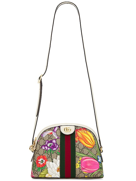 Gucci GG Supreme Flora Ophidia Satchel Multi