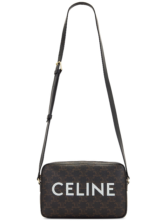 FWRD Renew Celine Canvas Tote Bag in Black & White