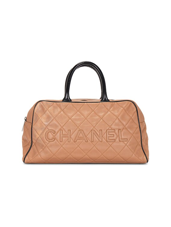 Chanel Caviar Logo Bowling Bag