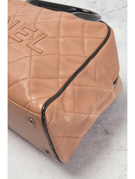 Chanel Caviar Logo Bowling Bag