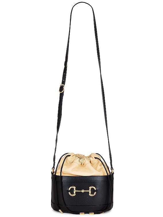 Gucci Horsebit 1955 Leather Shoulder Bag in Black - Gucci