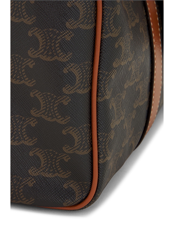 FWRD Renew Celine Triomphe Boston Bag in Brown | FWRD FWRD Renew Celine Triomphe Boston Bag in Brown | FWRD