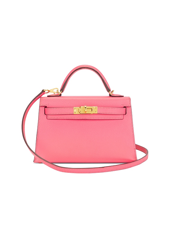 FWRD Renew Hermes Epsom Kelly 20 Sellier Handbag in Rose Azalee | FWRD
