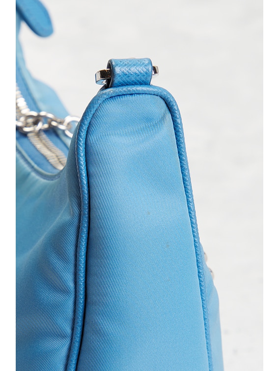 FWRD Renew Prada Re-Edition 2005 Re-Nylon Shoulder Bag in Blue | FWRD