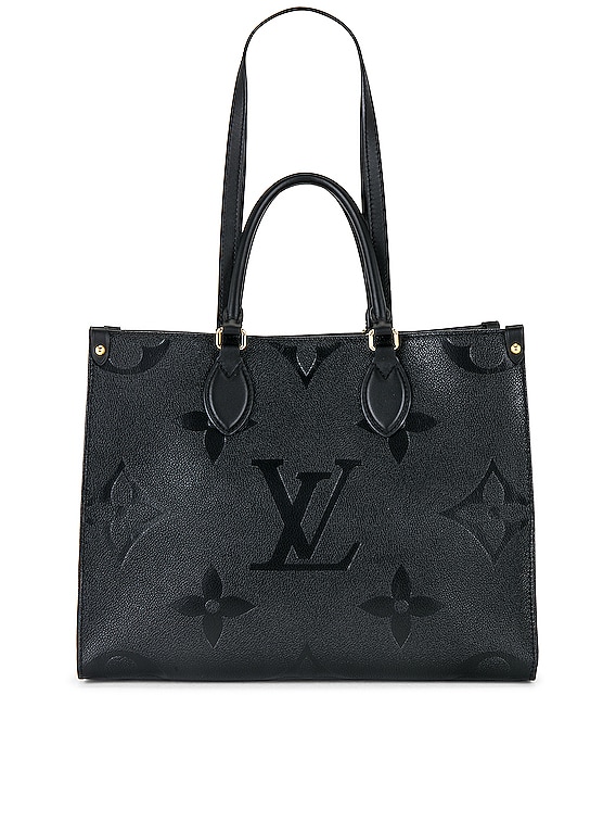 FWRD Renew Louis Vuitton On the Go M Tote Bag in Black