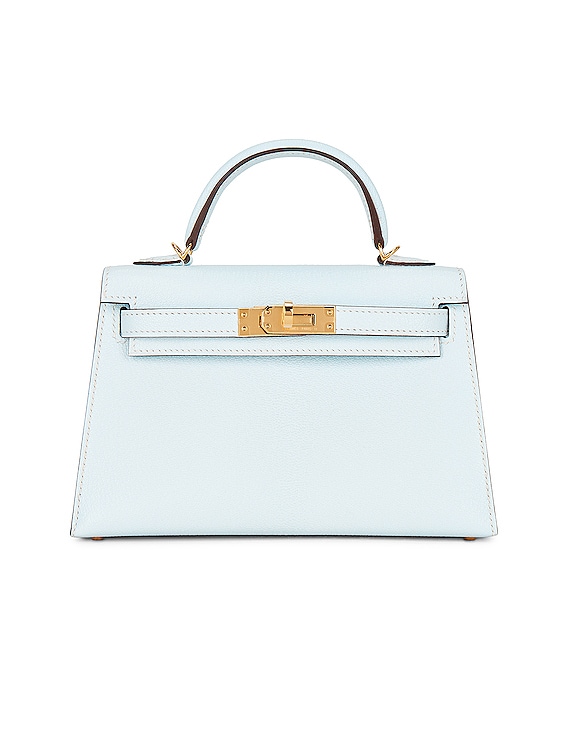 FWRD Renew Hermes Kelly 20 Mini Sellier Shoulder Bag in Blue | FWRD