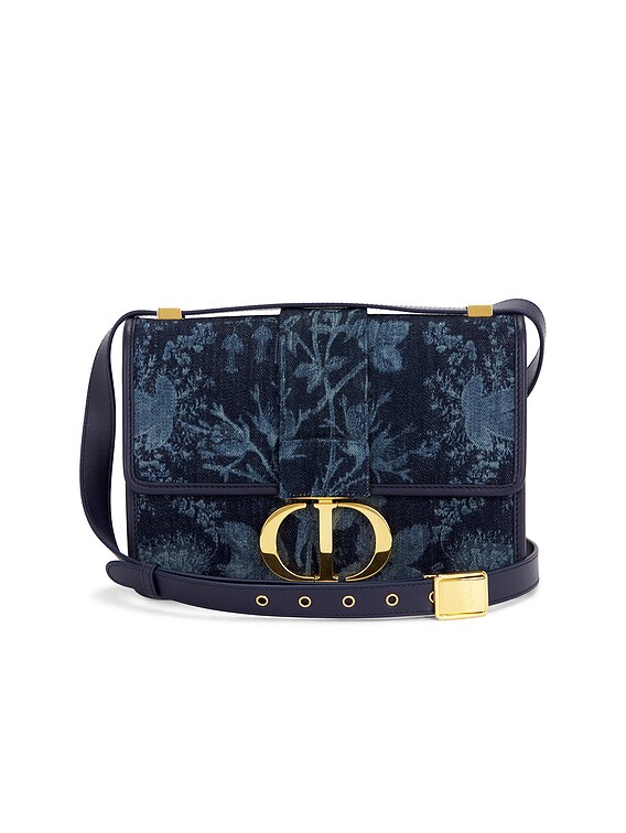 Dior 30モンターニュ ダリア デニム FWRD Renew Dior Denim 30 Montaigne Shoulder Bag in Blue | FWRD