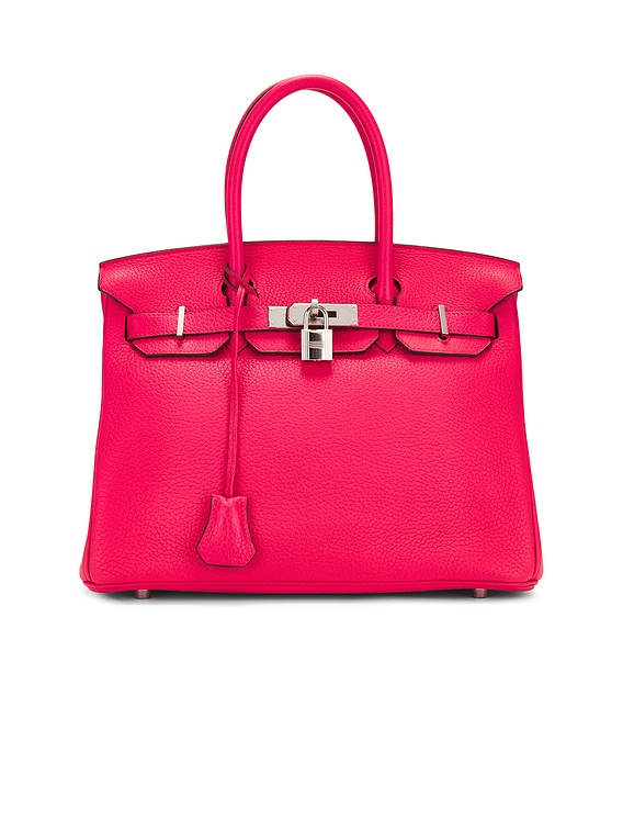 FWRD Renew Hermes Togo Birkin 30 Handbag in Rose Extreme FWRD