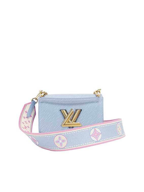 FWRD Renew Louis Vuitton Epi Twist PM Shoulder Bag in Blue | FWRD