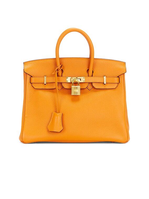 FWRD Renew Hermes Togo Birkin 25 Handbag in Orange | FWRD