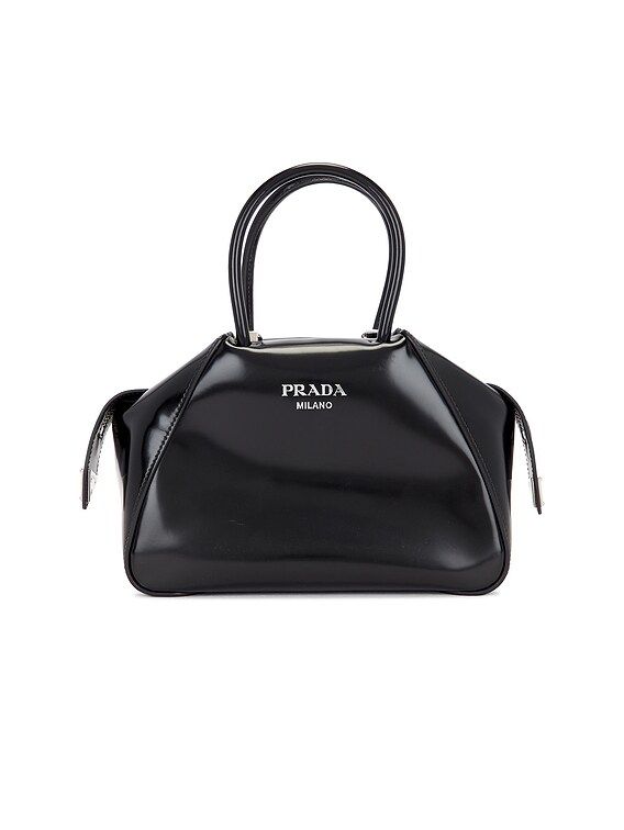FWRD Renew Prada Mini Supernova Handbag in Black | FWRD