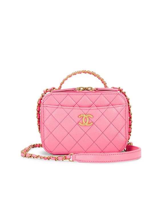 FWRD Renew Chanel Caviar Vanity Case in Pink | FWRD