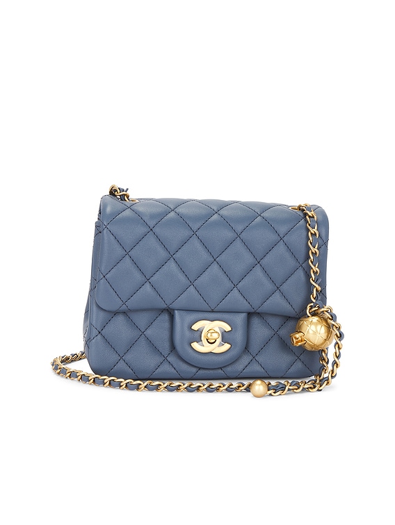 Chanel Lambskin Mini Square Pearl Crush Flap Bag
