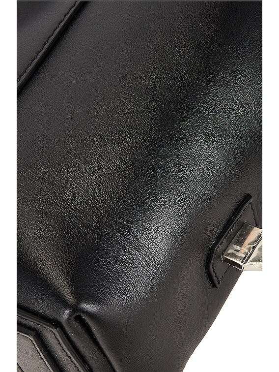 FWRD Renew Givenchy Medium Antigona Lock Soft Bag in Black | FWRD