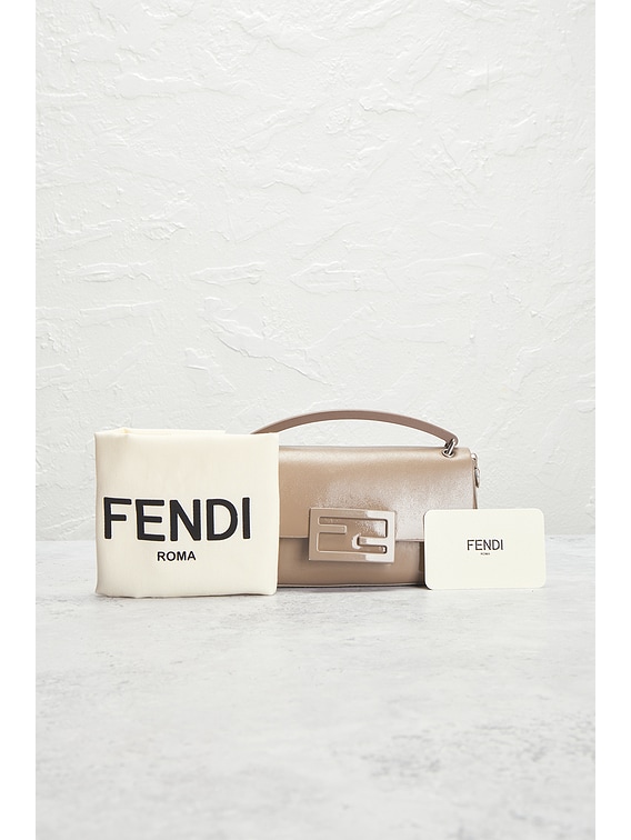 FWRD Renew Fendi Baguette Phone Pouch in Grey | FWRD