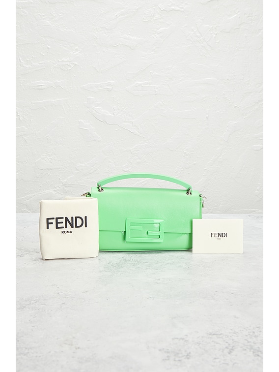 FWRD Renew Fendi Baguette Phone Pouch in Green | FWRD
