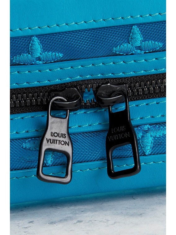 FWRD Renew Louis Vuitton Mesh Soft Trunk Shoulder Bag in Blue FWRD