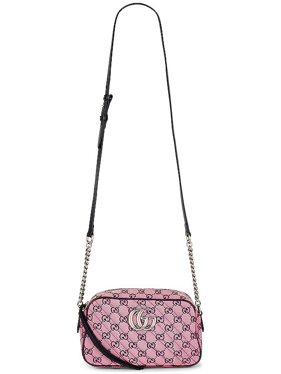 FWRD Renew Gucci GG Marmont Camera Bag in Pink