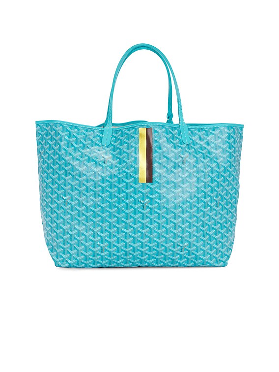 FWRD Renew Goyard Saint Louis GM Tote Bag in Turquoise | FWRD