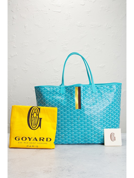 FWRD Renew Goyard Saint Louis GM Tote Bag in Turquoise | FWRD