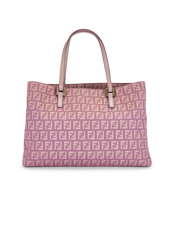 FWRD Renew Fendi Zucchino Tote Bag in Pink | FWRD