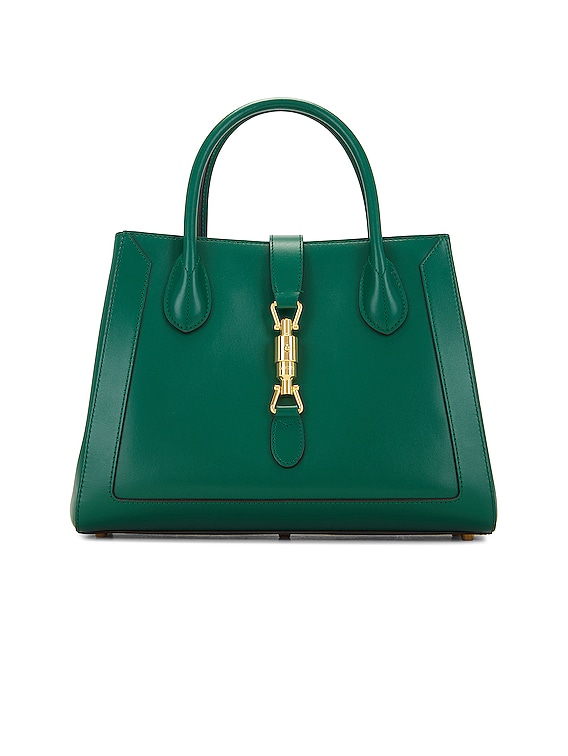 FWRD Renew Gucci Jackie 1961 Medium Tote Bag in Emerald