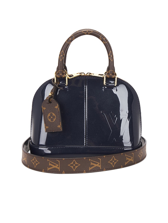 FWRD Renew Louis Vuitton Alma BB Handbag in Navy | FWRD