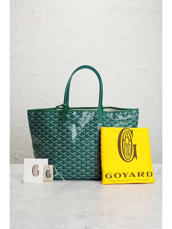 FWRD Renew Goyard Saint Louis PM Tote Bag in Green | FWRD