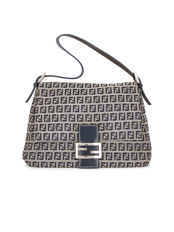 その他 FENDI FWRD Renew Fendi Zucchino Mama Baguette Shoulder Bag in Blue | FWRD