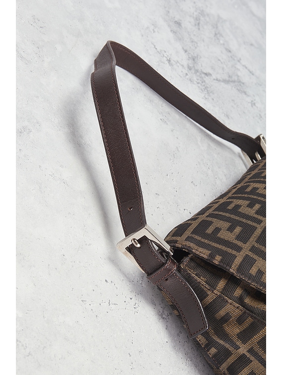ファチュイテ FWRD Renew Fendi Zucca Mama Forever Shoulder Bag in Brown | FWRD